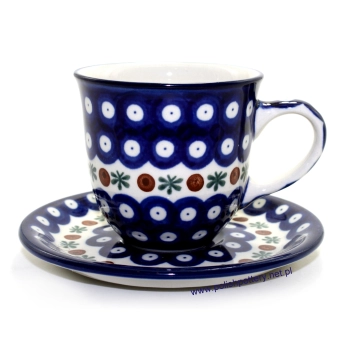 Filiżanka Tulipan 0,2L + spodek dek. 70X Tradycyjna Ważka